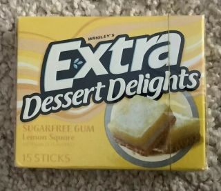 Extra Dessert Delights Lemon Square Chewing Gum (1 Collector Pack)