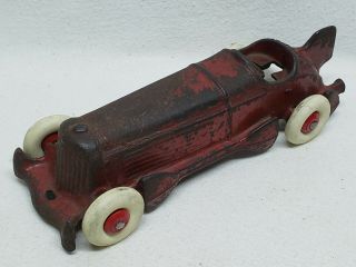 Vintage Champion Cast Iron Boat Tail Indy Racer Car