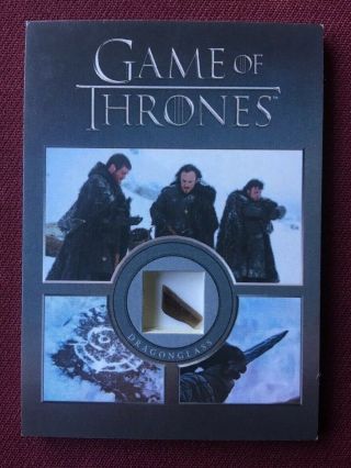 Game Of Thrones Season 5 Rittenhouse Dragonglass Relic Card 167/200