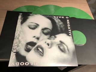 Type O Negative Bloody Kisses 3x Lp Green Carnivore Peter Steele Danzig