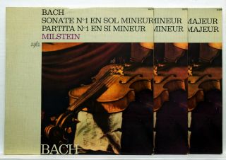 Nathan Milstein Bach 6 Sonatas & Partitas Capitol P30270/2 3xlps Ex,  /nm