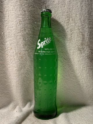 Full 16oz Sprite Acl Soda Bottle Product Of Coca - Cola