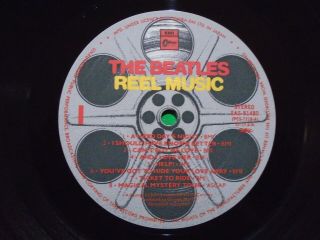 THE BEATLES - REEL MUSIC / Japan Press Vinyl LP W/OBI & 2 BOOKLETS EAS - 81480 A84 3