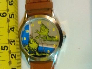 Vintage Dr Seuss Classic Cat In The Hat Watch Cool Orignal Tin Battery Work
