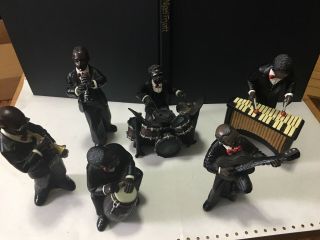 6 Enesco All That Jazz Band Musical Vintage Figurines Black Americana Musicians