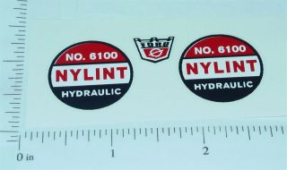 Nylint 6100 Hydraulic Dump Truck Sticker Set Ny - 095
