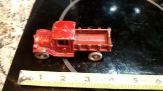 Antique 1930s Ac Williams Cast Iron Stake Truck.  2.