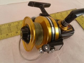 Vintage Penn 850SS Skirted Spool Spinning Reel High Speed 4.  6:1 Black and Gold 2