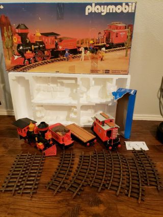 Vintage Playmobil 4033 Steaming Mary Western G Scale Train Set Box Part