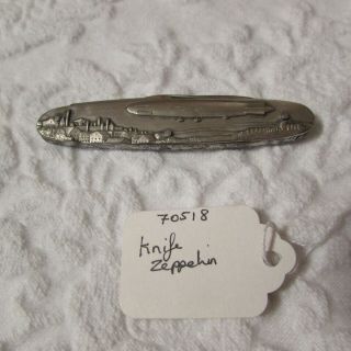 Vintage Graf Zeppelin D Lz 129 Rostfrei Solingen Folding Pocket Knife Germany