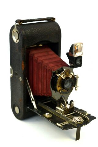 Vintage No 1 - A Folding Pocket Kodak Special Model B Camera Red Bellows