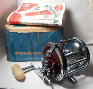 Vintage Penn Special Senator 112h 3/0 Conventional Saltwater Fishing Reel W.  Box
