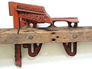Antique Seavey S & H Co.  N.  Y.  U.  S.  A.  Red Devil Miter Box Saw Guide