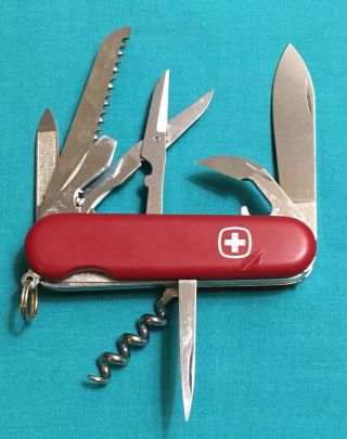 Retired Wenger Delemont Swiss Army Knife - Red Basic 09 Forester - Multi Tool