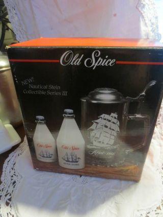 Old Spice Nautical Stein Collectible Series Iii Cologne After Shave