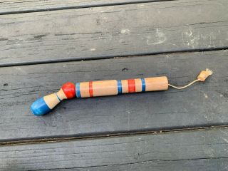 Vintage Toy Pop Cork Gun Wooden Made In Japan