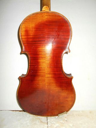Antique Old Vintage " John Juzek " 2 Pc.  Back Full Size Violin -