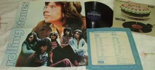 The Rolling Stones Let It Bleed Lp,  Uk First Pressing With Poster