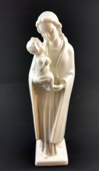 Vintage Sacrart Madonna Mary With Child Germany Figurine Religious Figure