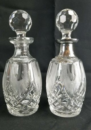 Early Antique Waterford Crystal Decanters