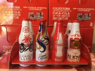 Coca Cola Mini Aluminum Mini Bottle Music Experience Spain Full Set