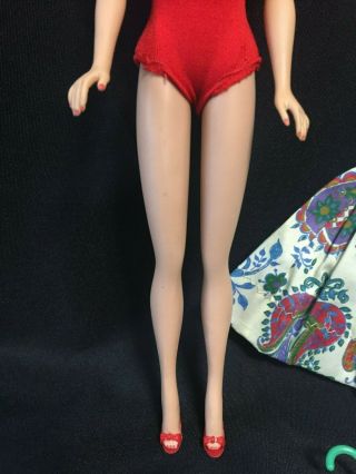 Vintage 1960 ' s Mattel Barbie Light Blonde Bubblecut Doll Swimsuit Dress,  3 DAY 2