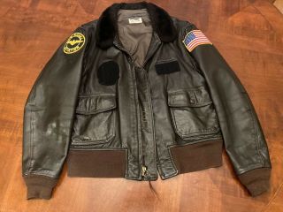 U.  S.  Navy G - 1 Leather Flight Jacket Size 48