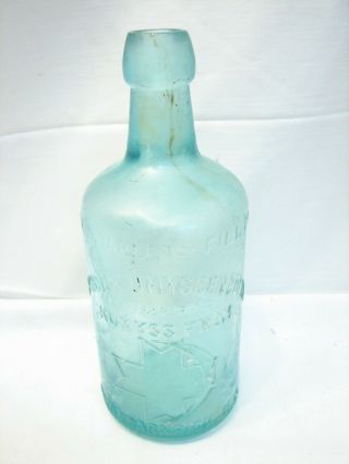 Antique Kumyscen Blob Top Bottle For Preparing Kumyss Reed Carnick Ny