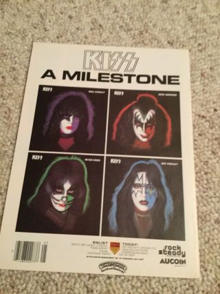 KISS Marvel Comics Special 1978 Comic Book With Poster 2