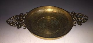 Large Tiffany Furnaces Favrile Bronze Bowl With Handles