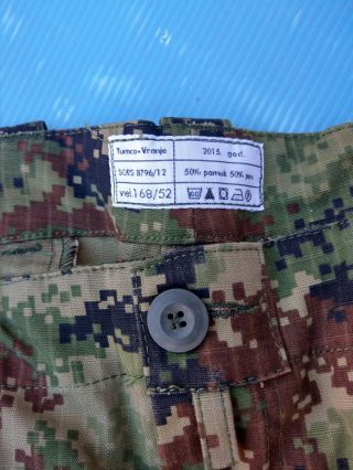 SERBIAN Army M10 Camouflage Pants Trousers size 168/52 2