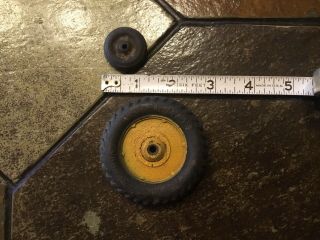 Antique Arcade Toys John Deer Tractor Tires 1 Front & 1 Back Replacement Parts