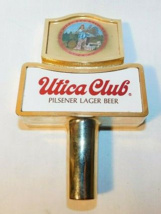Vintage Utica Club Pilsener Lager Beer Advertising Beer Tap Tapper Knob Handle 2