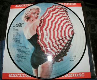 Marilyn Monroe 12 " Vinyl Picture Disc Lp Album Ar30031 1984 Denmark