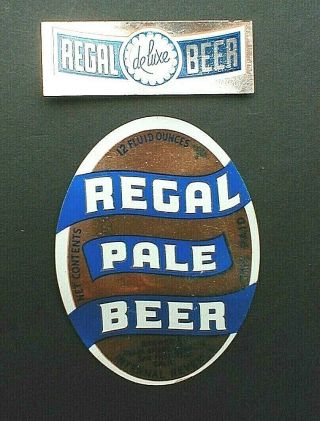 Irtp Regal Pale Foil Beer Bottle Label W Neck,  San Francisco,  Calif.