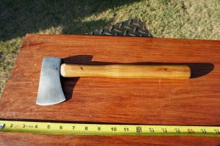 Vintage Marbles Gladstone Mich.  No.  6 Mini Hatchet/Axe 12  Hickory Handle 2