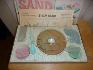 Vintage Silly Sand FUNTASTIC 1967 w/Box Includes Instructions Craft Play Retro 2