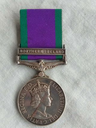 British Campaign Service Medal Bar Northern Ireland.  Para Regiment.