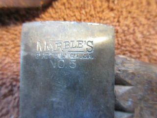 Marbles No.  5 hatchet with belt vintage,  antique 2