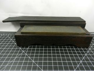Natural vintage washita sharpening stone/oilstone/honing stone Solid wood case 3