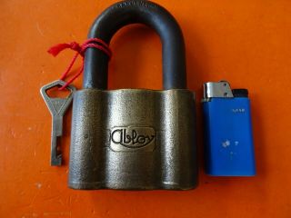 Old Antique Padlocks From Abloy Finland Old High Security Padlock Lock Key