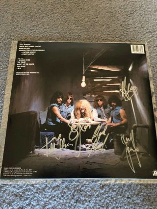 Twisted Sister Autographed Stay Hungry Lp Pink Vinyl