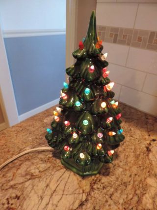 Vintage Ceramic Christmas Tree 12 1/2 "