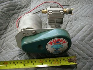 Vintage Hadley Puffy Mini Air Compressor 12v Belt Driven Pump