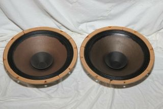 Vintage Philips 12`` 30 Cm Ad1250m7 Full Range Alnico 7 Ohm Retro Speaker Pair
