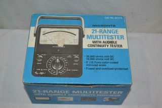 Vintage Micronta Radio Shack 21 Range Multimeter Tester Near