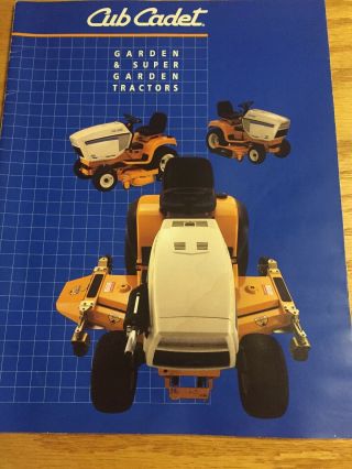 1995 International Harvester Cub Cadet Lawn Tractor Sales Brochure