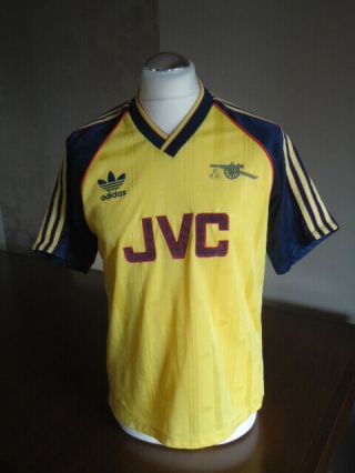Arsenal 1989 Adidas Away Shirt Medium Adult 40 - 42 " Rare Vintage Anfield
