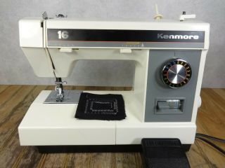 Vintage Kenmore 158.  14571 16 Stitch Sewing Machine - Serviced - Perfectly