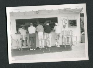 Unusual Vintage Photo View Men At Bar Window Back To Camera Still Life 388105